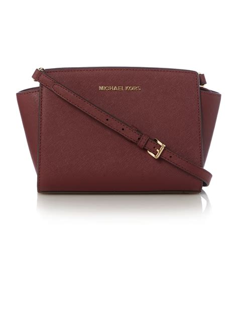 shoulder bag michael kors purse|michael kors burgundy crossbody bag.